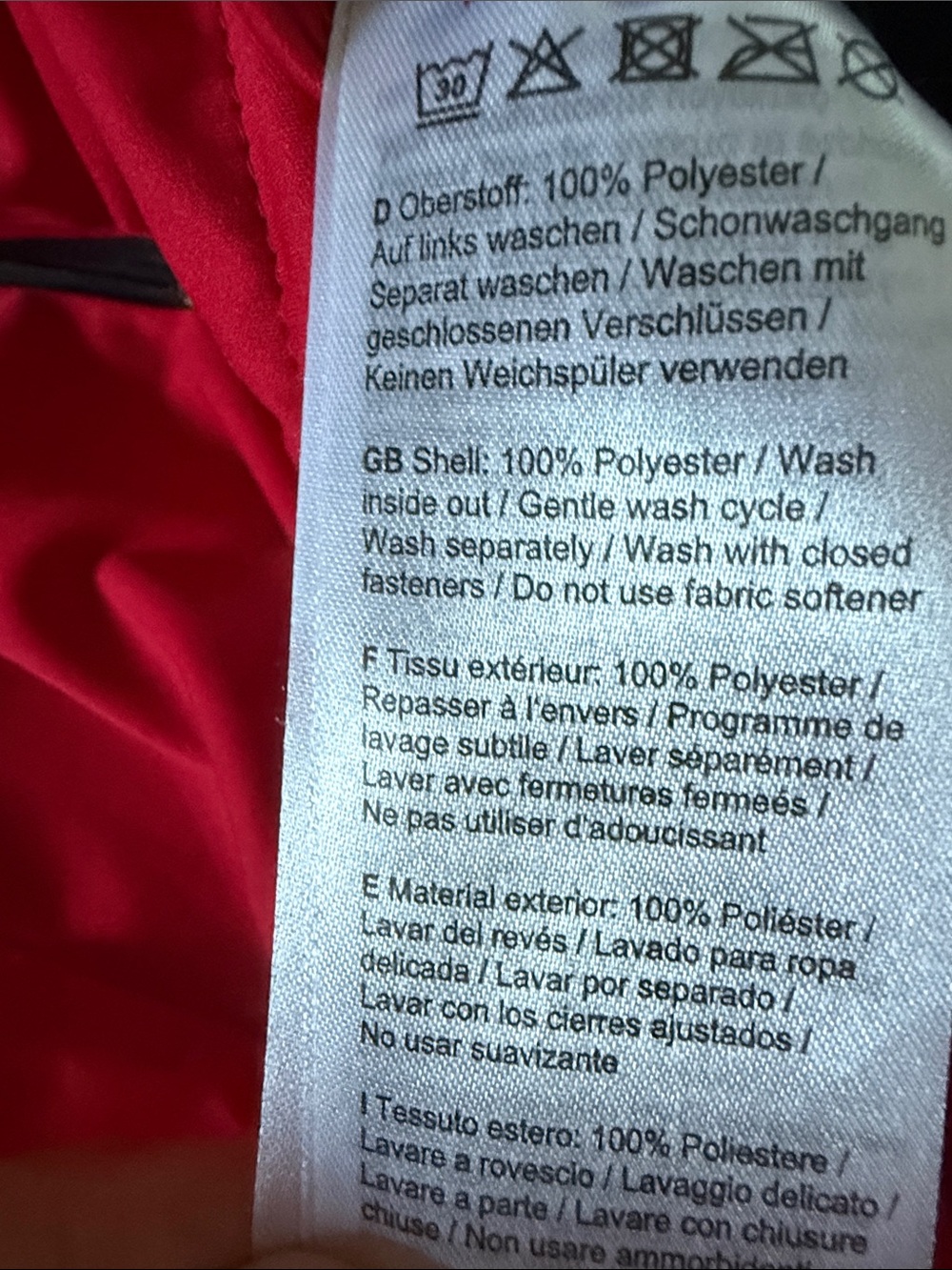 Men’s Red Softshell Jacket - Picture 11 of 15